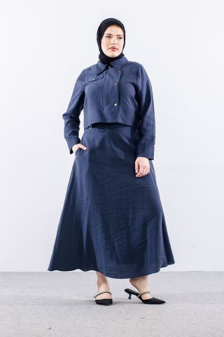 M7729 E. Takım 40-48 Çıtçıt Detay - Lacivert