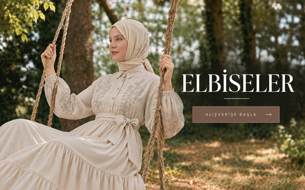 Tekbir yeni sezon şık ve günlük tesettür elbise modelleri
